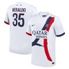 Officiële Voetbalshirt Paris Saint-Germain Lucas Beraldo 35 Uit 2024-25 - Heren